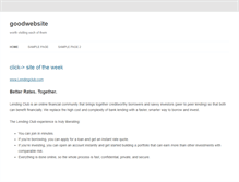 Tablet Screenshot of goodwebsite.org